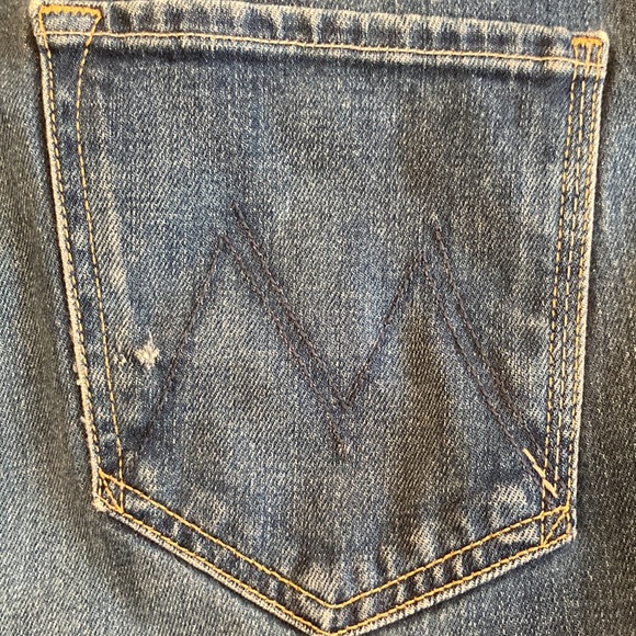 MOTHER jeans The Saint Straight Leg Violets are Blue wash, high rise, Size 26 - Picture 13 of 15